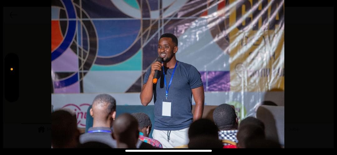 Joab Niwagaba speaking